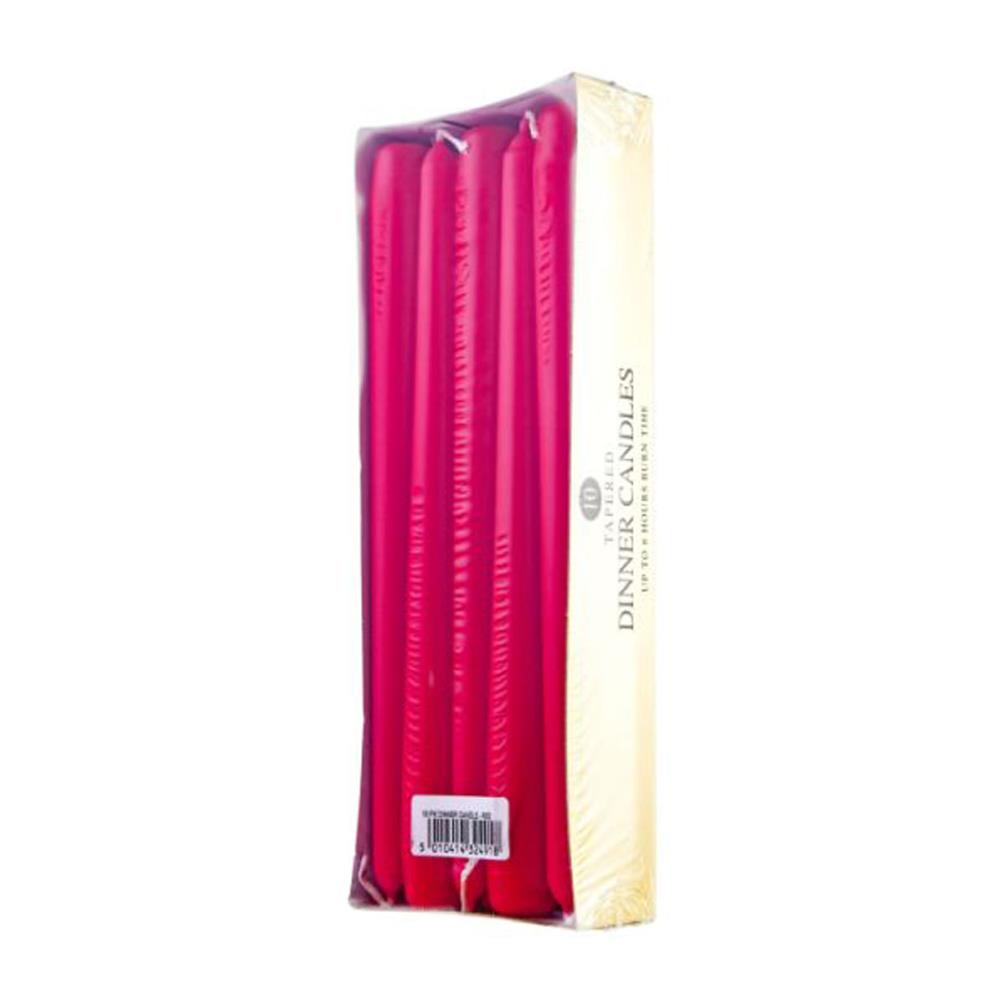 Price's Red Tapered Dinner Candles (Box of 10) Extra Image 1